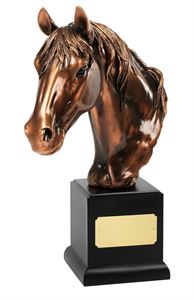 Magnificent Bronze Plated Horses Head Award - RW09