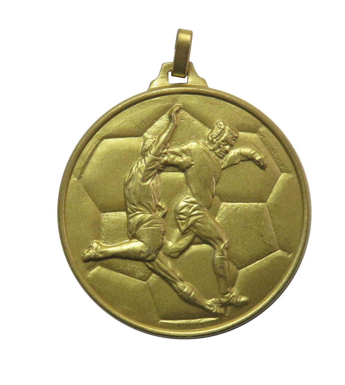 Gold  Economy Football Medal (size: 52mm) - 176E
