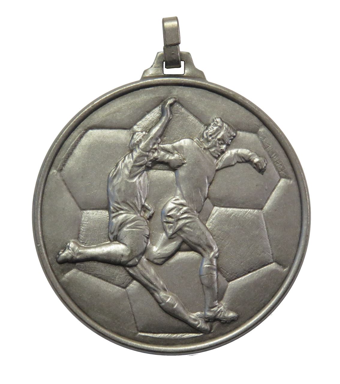 Silver Economy Football Medal (size: 52mm) - 176E