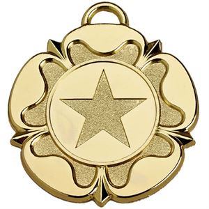 Tudor Rose Medal - AM1137G Gold