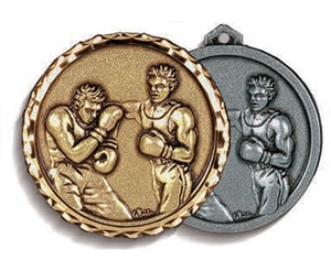 High Relief Boxers Medal - 353