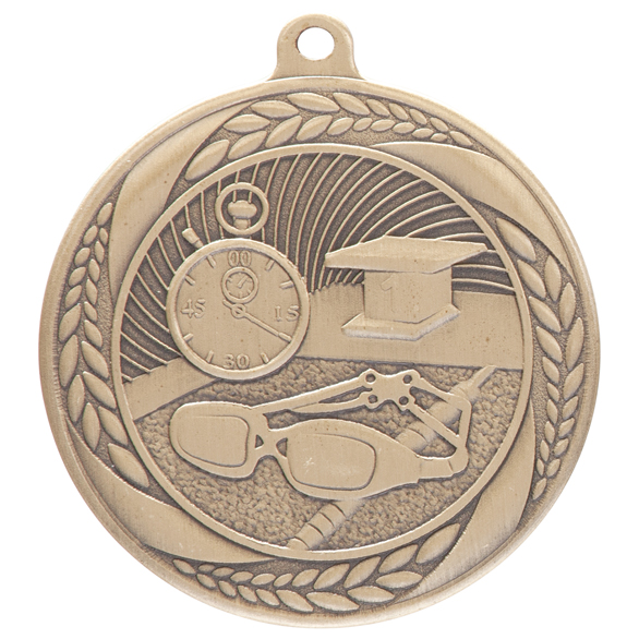 Gold Typhoon Swimming Medal (55mm) - MM20453G
