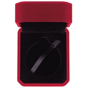Aspire Burgundy Velour Medal Box - MB20306