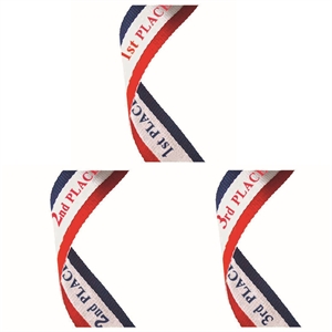Red White & Blue Place Medal Ribbons - MR