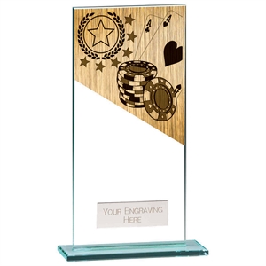 Mustang Poker Jade Glass Award - CR22234