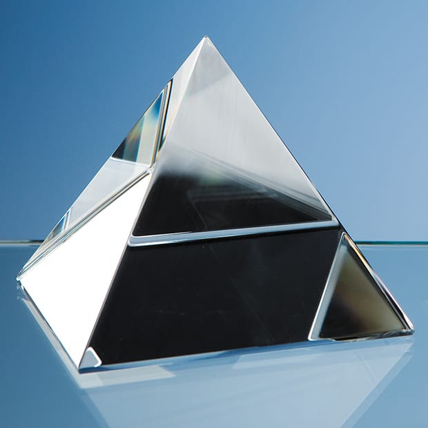 Optical Crystal 4 Sided Pyramid - SY1005/ SY1006/ SY1007 | Impact Trophies