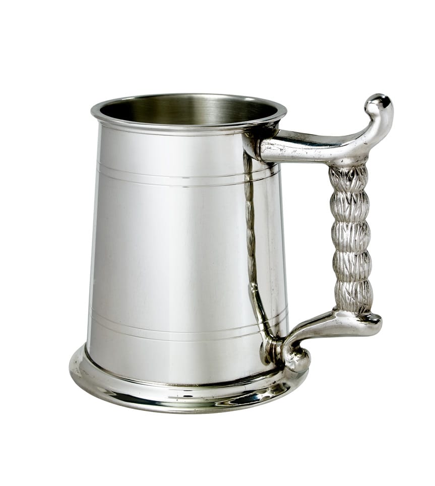 Rope Handle 1 Pint Pewter Tankard - A238T | Impact Trophies
