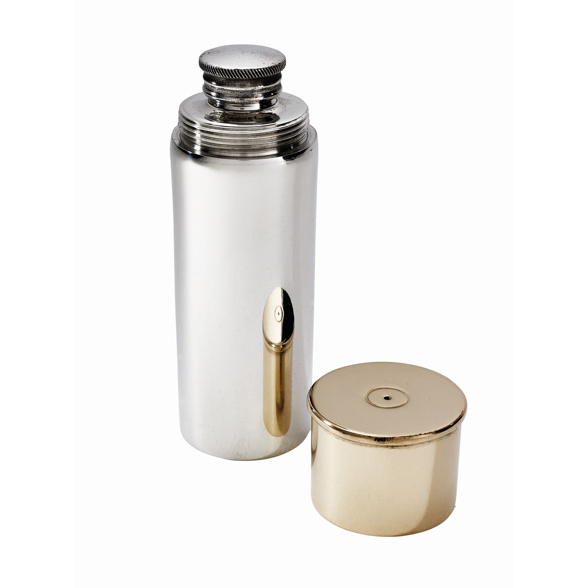 Pewter and Brass 4oz Cartridge Flask CF - 4 | Impact Trophies