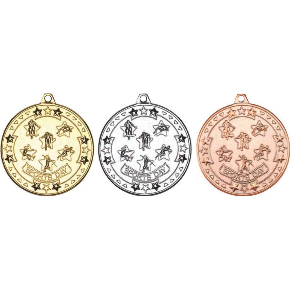 Tri Star Sports Day Medal & Box - JR44-TY115 | Impact Trophies