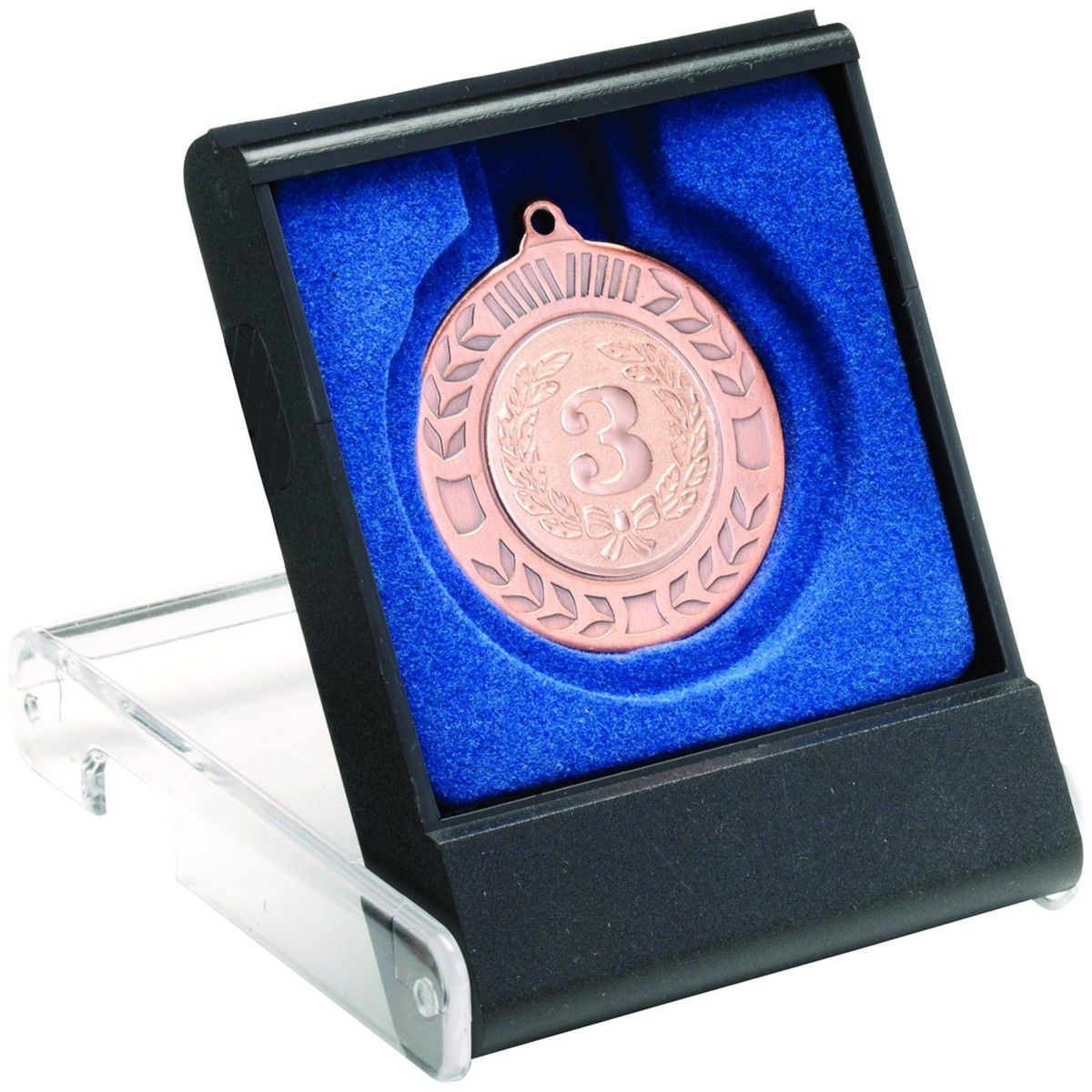 Black Clear Lid Medal Box - MB11 | Impact Trophies
