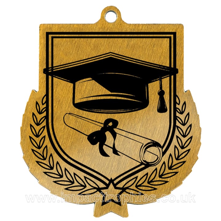 Impact Graduation Shield Medal - AFMM1-SCH2 | Impact Trophies