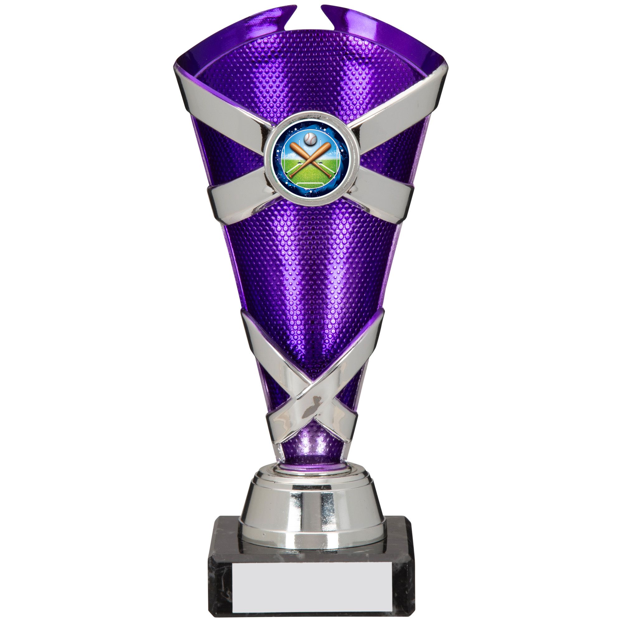 Saltire Trophy Purple & Silver - A0276 | Impact Trophies