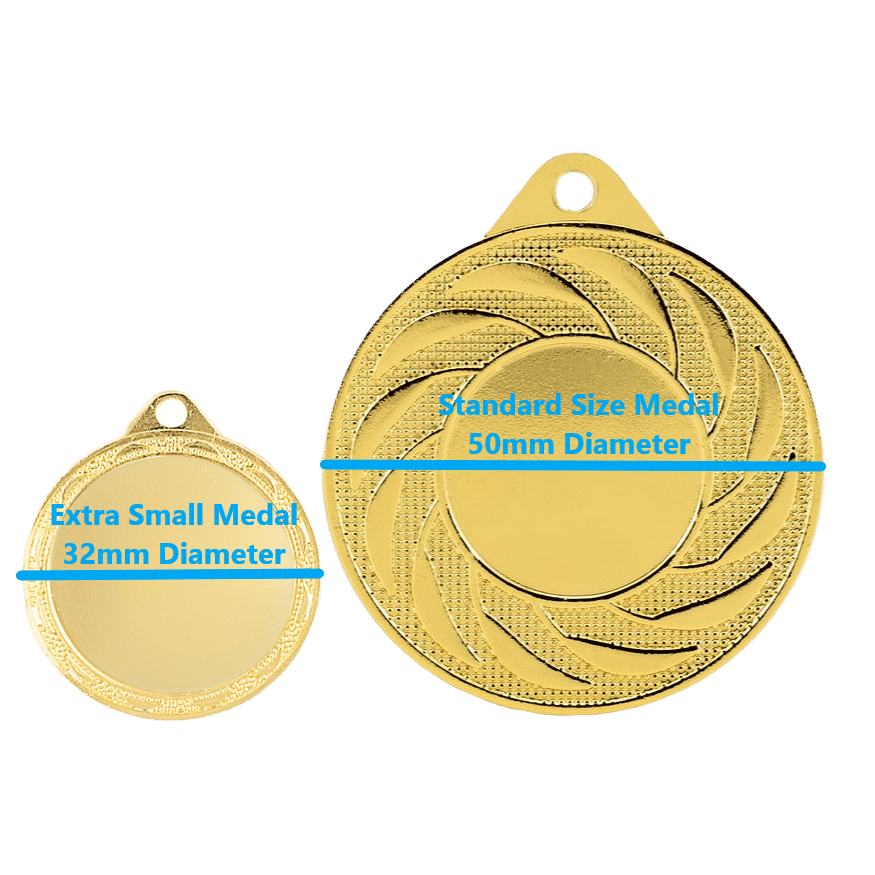 Pack of 100 Impact Budget Radial Extra Small Medals with Half Price ...