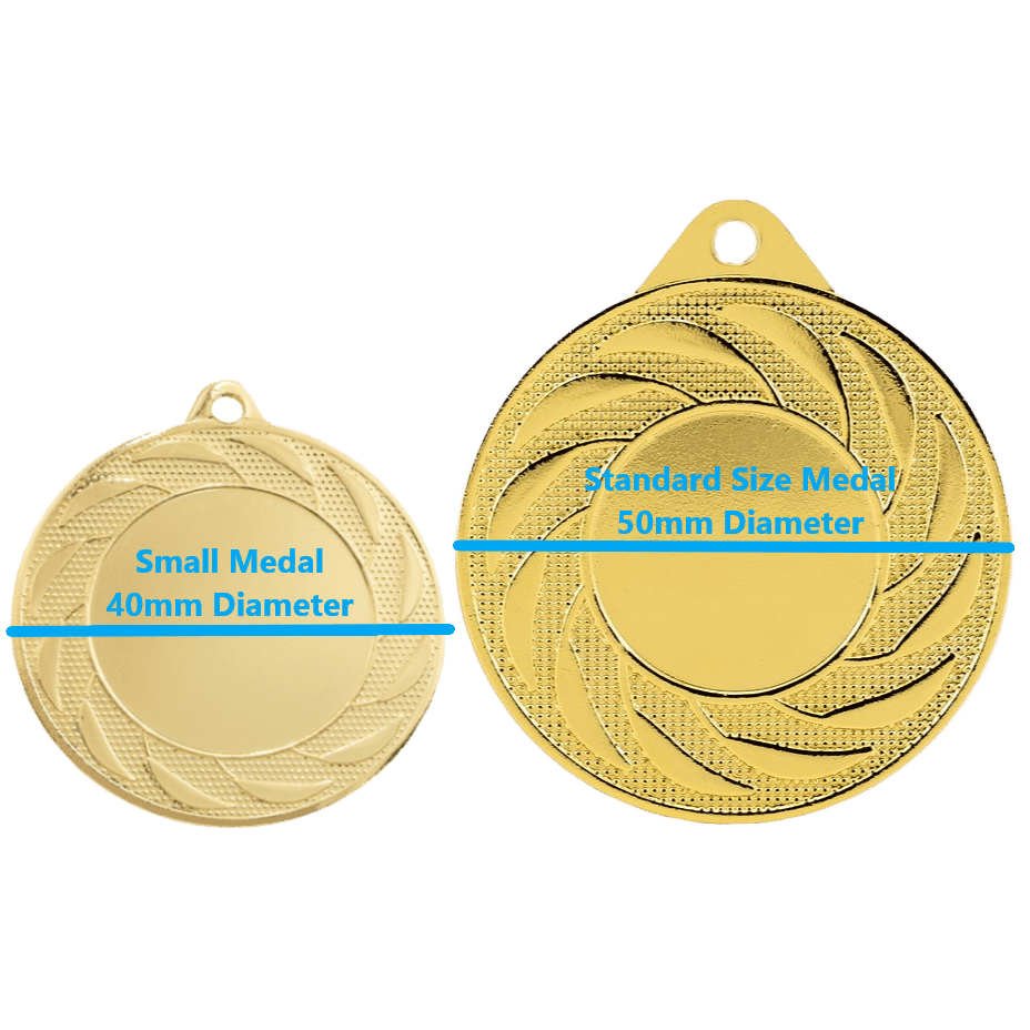 Pack of 1000 Impact Budget Radial Extra Small Medals with Ribbons (40mm ...