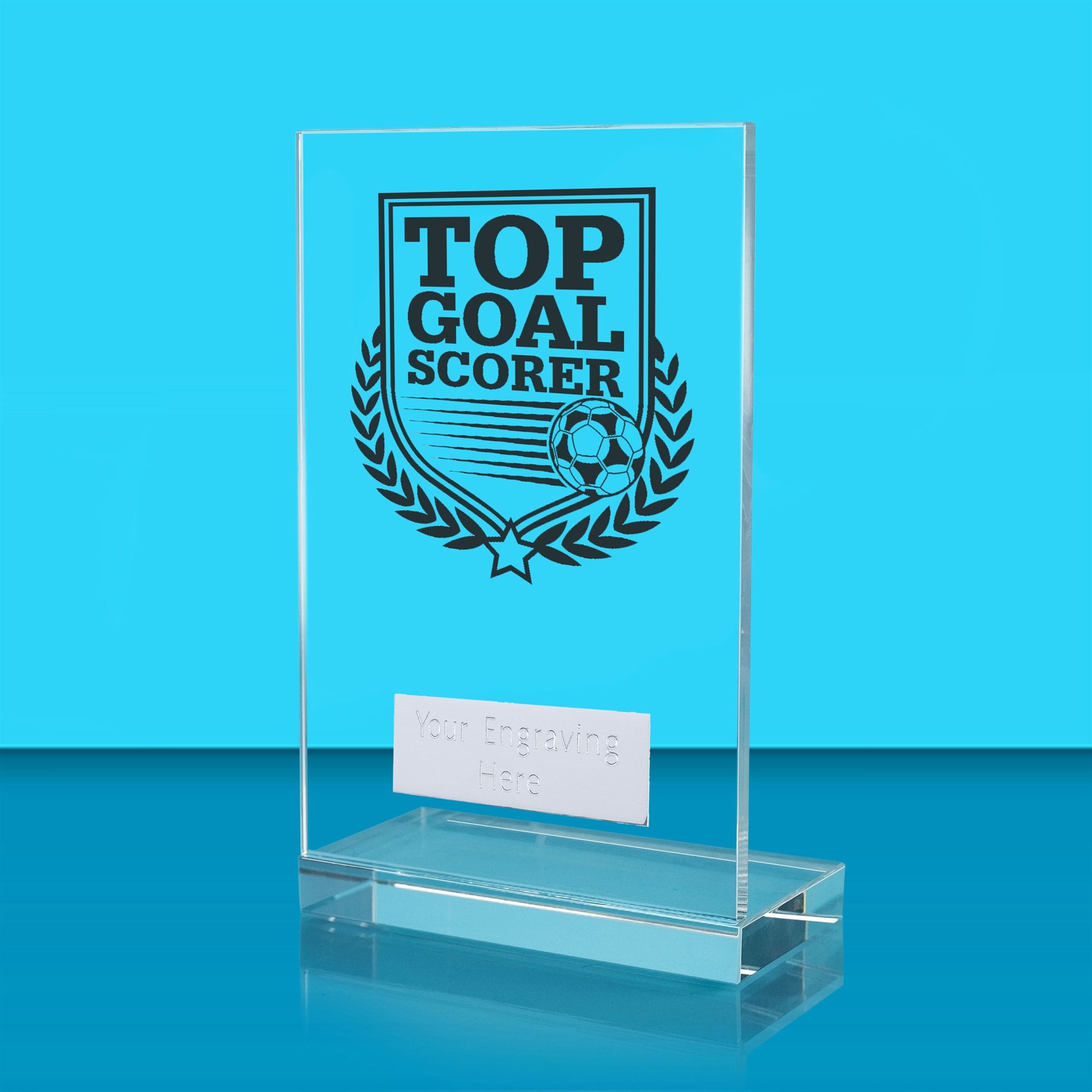 Achievement Football Top Goal Scorer Glass Award - AFG024-FOOT15 ...