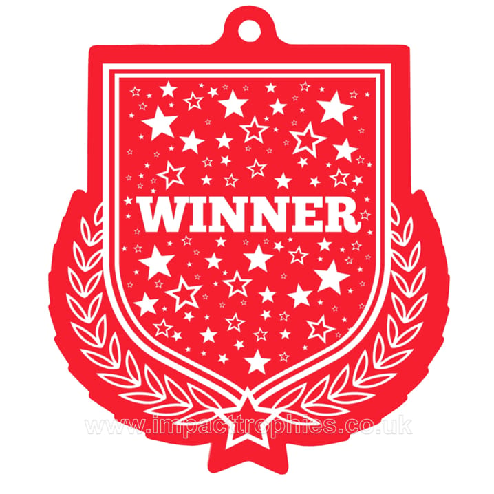 Impact Winner Shield Medal Colour - AFMM1-WIN6/ Clr | Impact Trophies