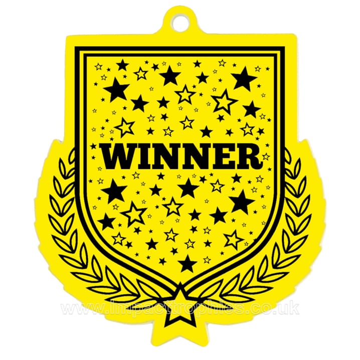 Impact Winner Shield Medal Colour - AFMM1-WIN6/ Clr | Impact Trophies