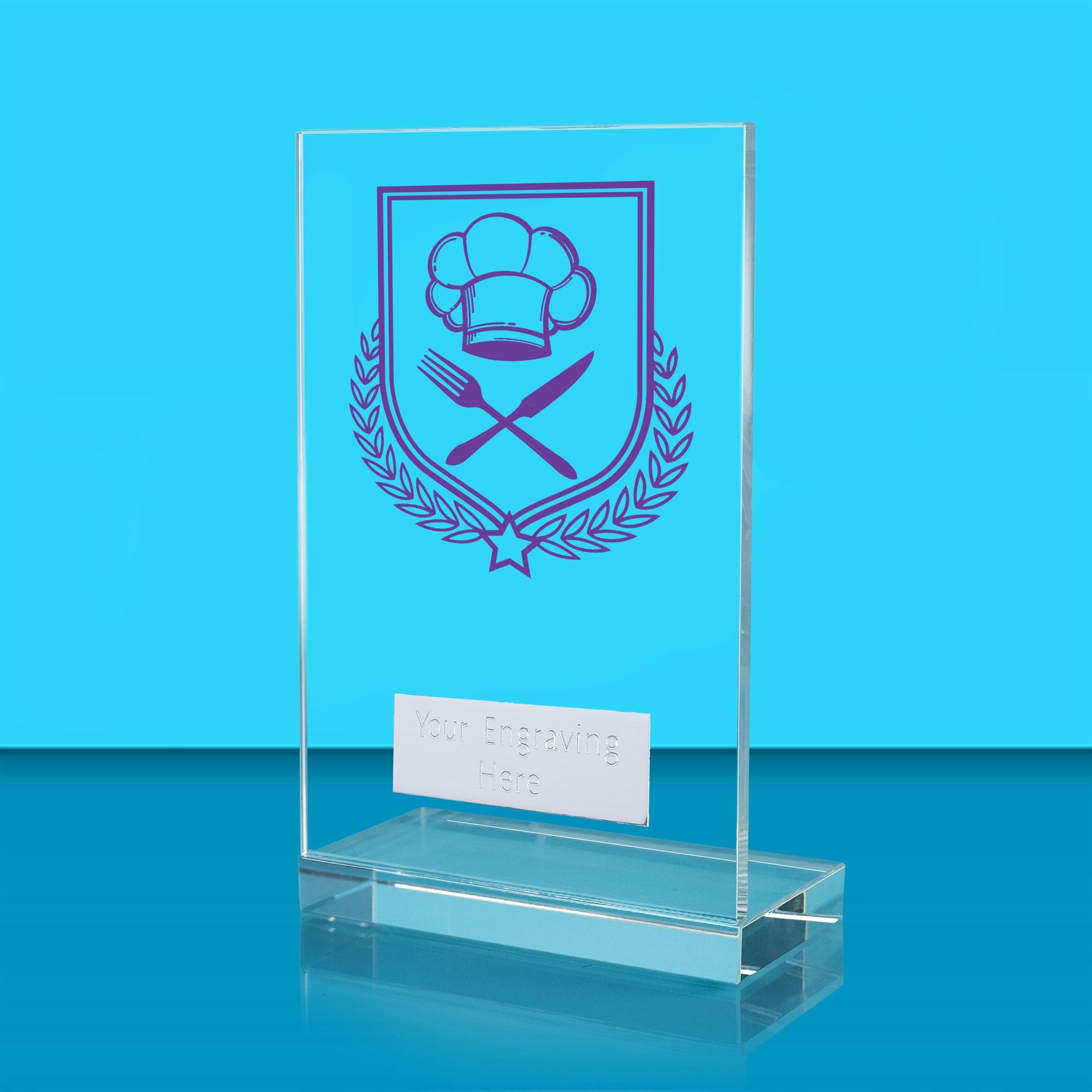 Achievement Cooking Glass Award - AFG024-COOK1 | Impact Trophies