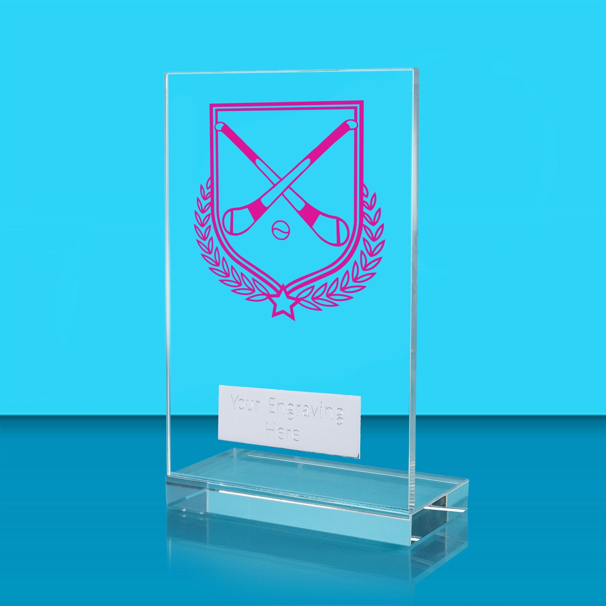 Achievement Hurling Glass Award - AFG024-HURL2 | Impact Trophies