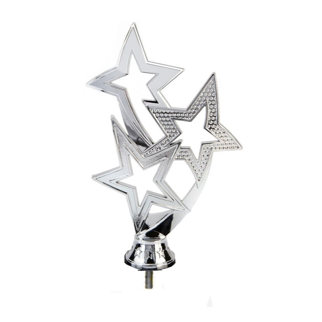 Tri-Star Plastic Topper Gold or Silver - F2877 | Impact Trophies