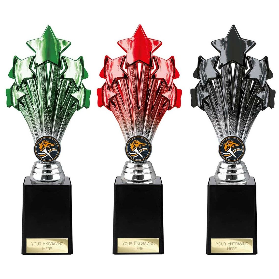 5 Star Trophy Green, Red or Black - TR26544/ TR26543/ TR26541 | Impact ...