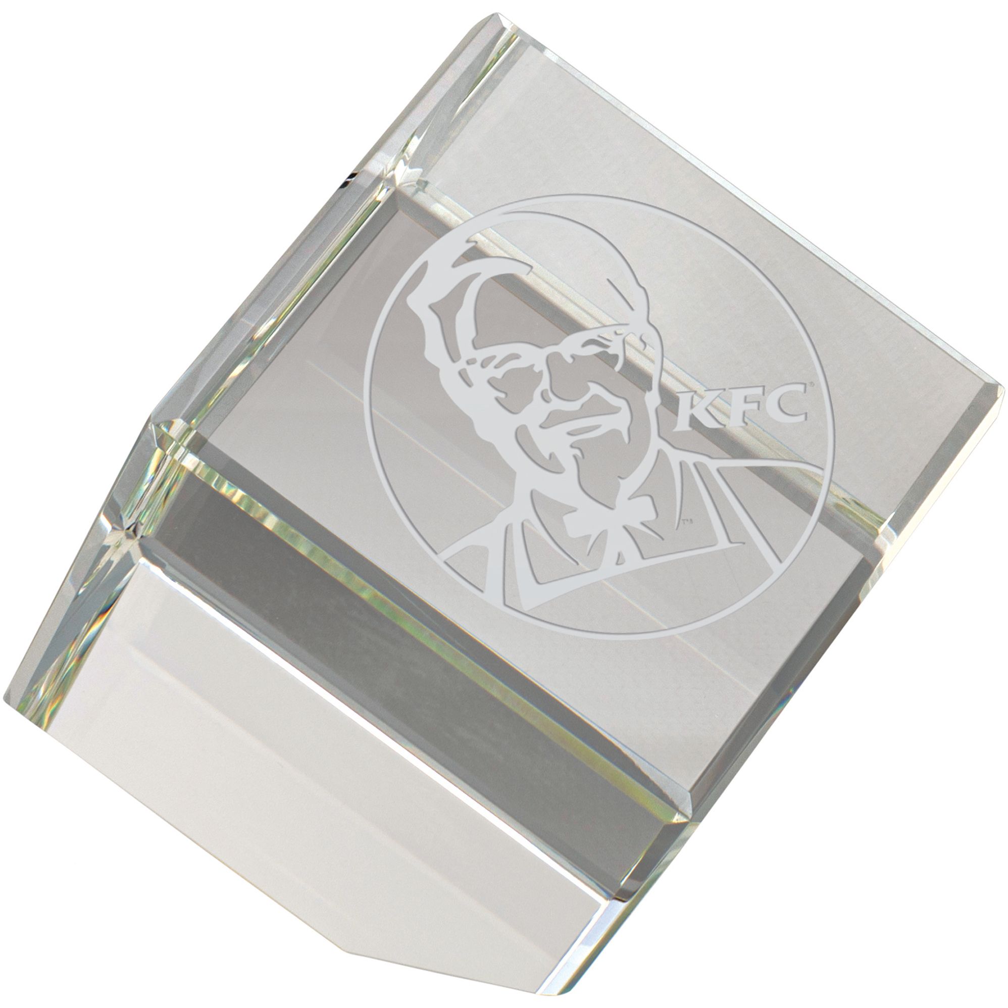 Glass Cube Paperweight Award - H901 | Impact Trophies