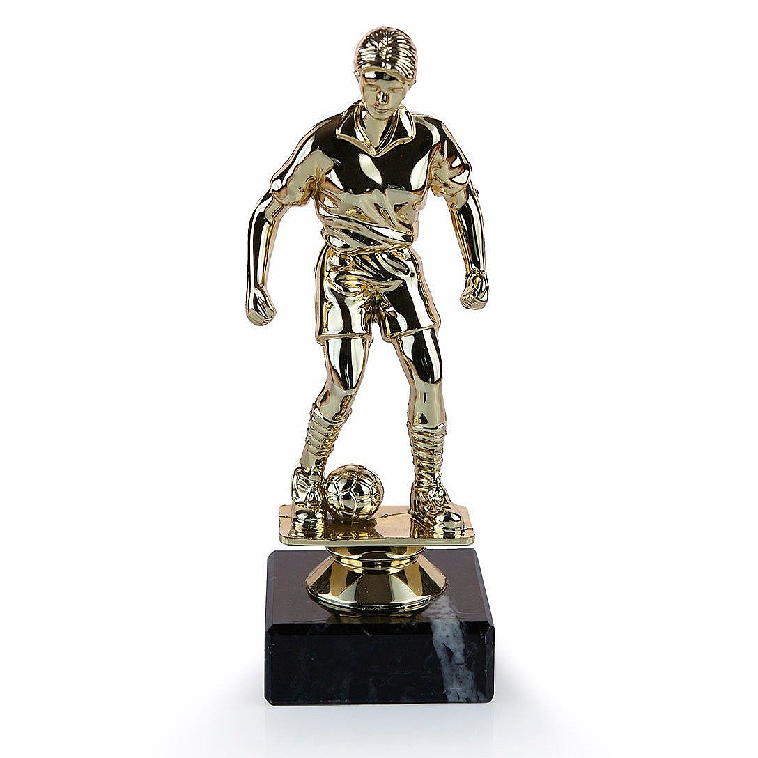 Female Football Figure Trophy - Gold | Impact Trophies