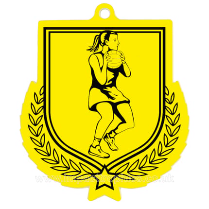 Impact Netball Shield Medal Colour - AFMM1-NET1/ Clr | Impact Trophies
