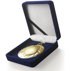 60Mm Blue Premium Padded Medal Box Blue Premium Padded Medal Boxfree engraving & 