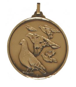 Embossed Pigeon Racing Medals