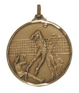 Embossed Volleyball Medals