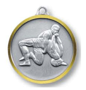 Embossed Wrestling Medals
