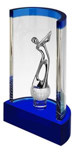 Crystal Glass Golf Trophies