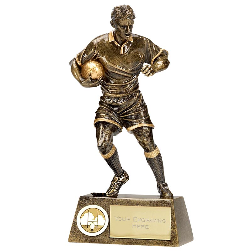 Pinnacle Rugby League Union trophée mâle Player Ball Award Trophies A1202 