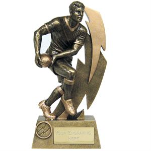 Gold Flash Rugby Player Trophy - A1520