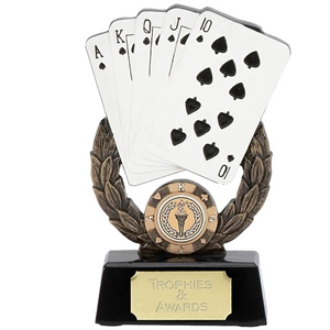 Laurel Playing Cards Trophy - CL-A897B