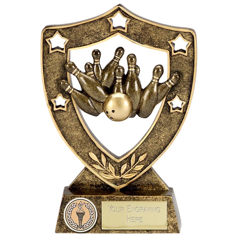 Shield Star Ten Pin Bowling Award - N01056