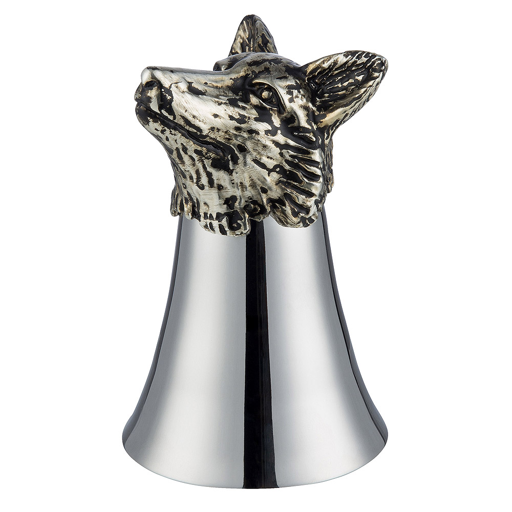Fox Head Polished Stainless Steel Stirrup Cup - BG103