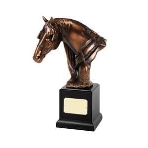 Bronze Plated Horses Head Award - RW08