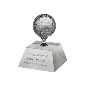 Clear Crystal Golf Ball Award - DC023