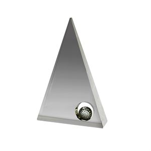 Clear Crystal Pyramid Golf Award - DC021