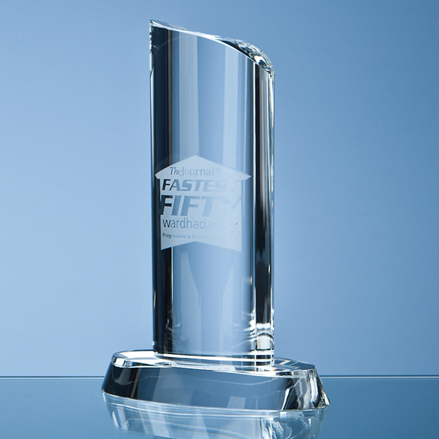 Optical Crystal Oval Column Award - SY3060