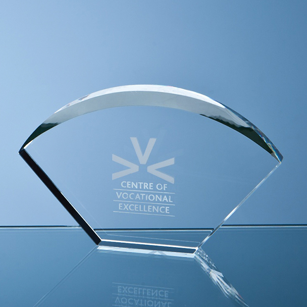 Optical Crystal Bevelled Arch Award - SY3003