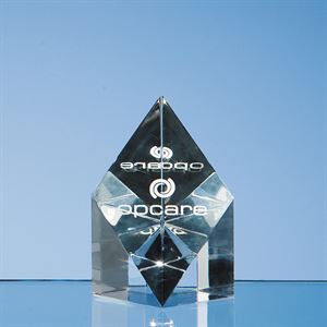Optical Crystal Sloping Diamond Award - SY1019