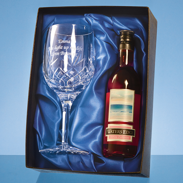 Blenheim Single Goblet Gift Set with a 18.7cl Bottle of Rose Wine - PB207