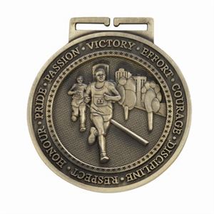 Gold Olympia Running Medal (size: 60mm) - MM16053G