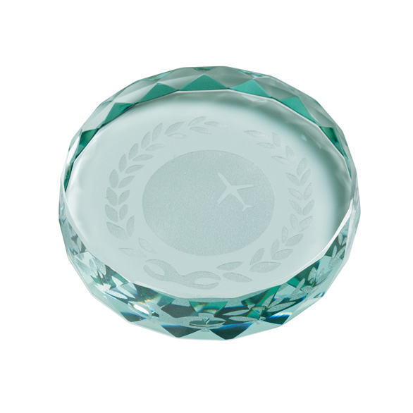 Saturn Jade Glass Paperweight - CR16221