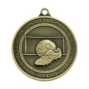 Gold Olympia Football Boot Medal  (size: 70mm) - MM17016G