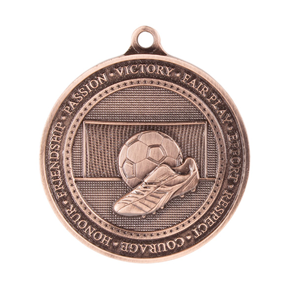 Bronze Olympia Football Boot Medal (size: 70mm) - MM17016B
