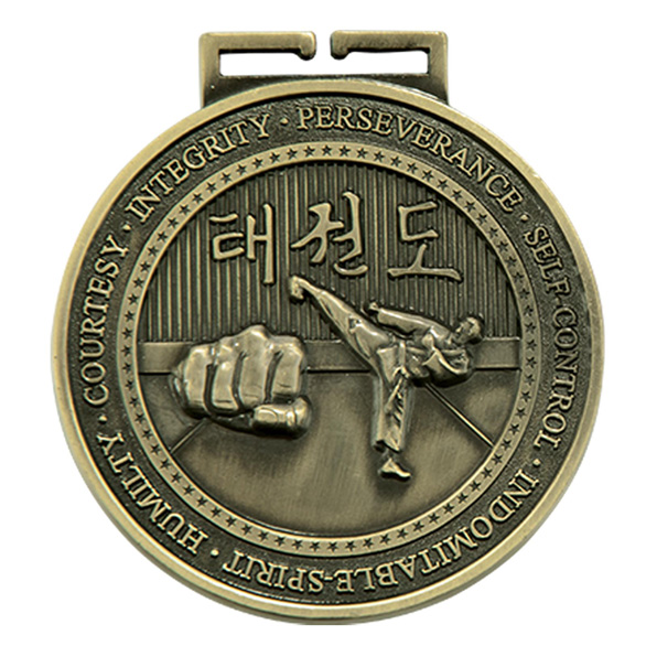 Gold Olympia Taekwondo Medal (size: 70mm) - MM17016G